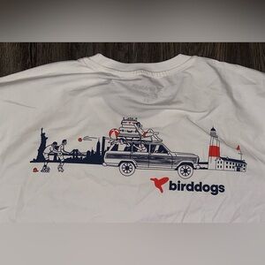 Men’s Birddogs Station Wagon Tomato Vacation Logo White Performance Shirt - XL